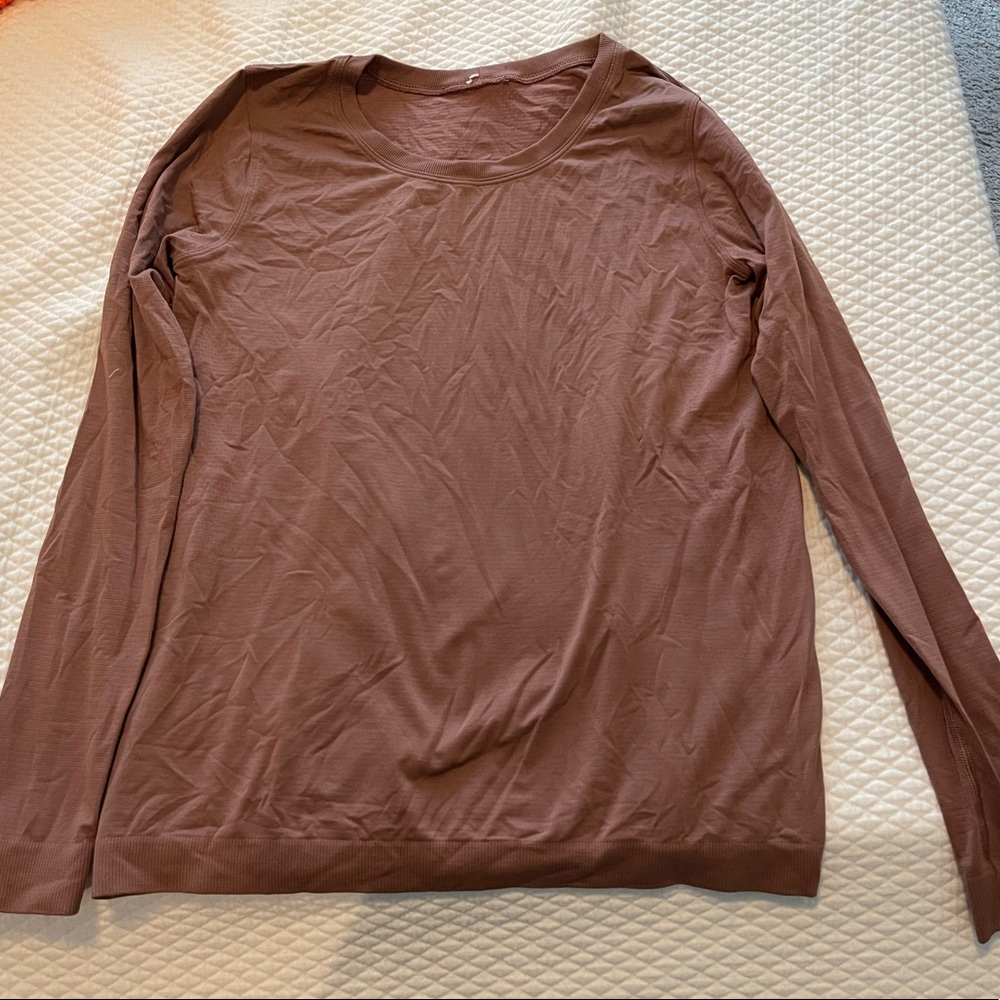 Lululemon Dusty Rose Swiftly Tech Relaxed Fit Longsleeve